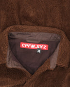 Big Fuzzy Ying Yang Brown Shirt