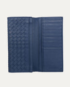 Intrecciato Croc Inlay Long Wallet