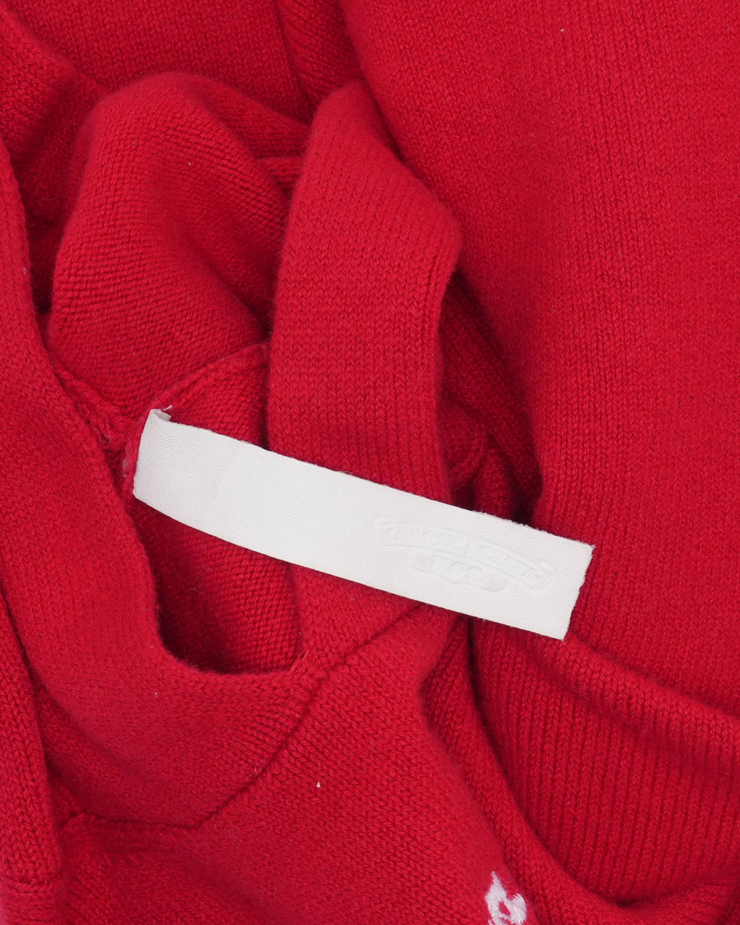 Triple Cross Patch Cashmere Blend Hooded Sweater