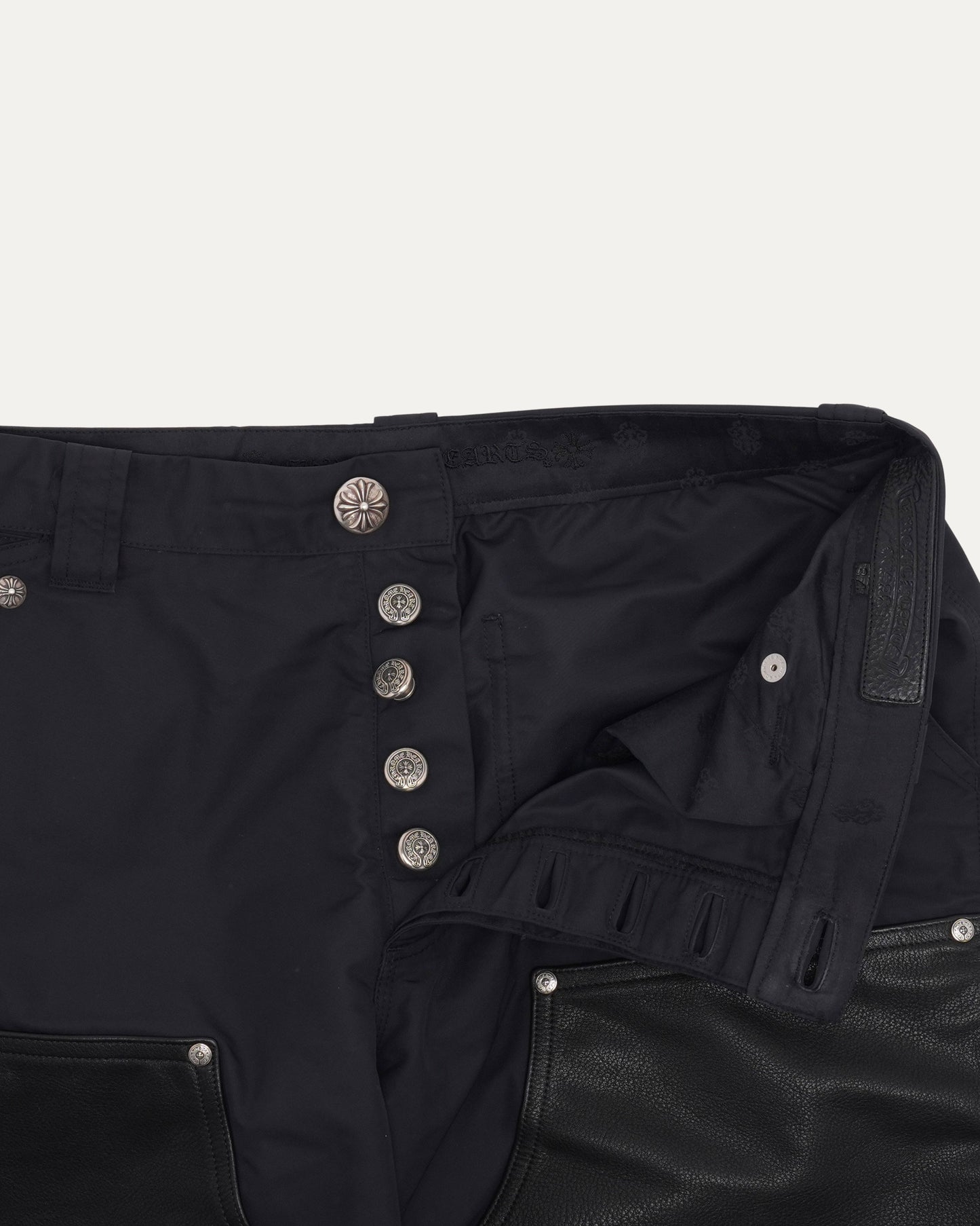 Nylon and Leather Double Knee Carpenter Pants