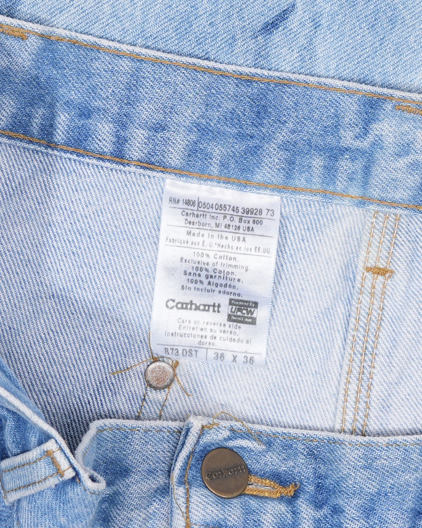 Carhartt Bleached Double Knee Jeans