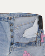 Levi's 501 Heart Embellished Cross Patch Jeans