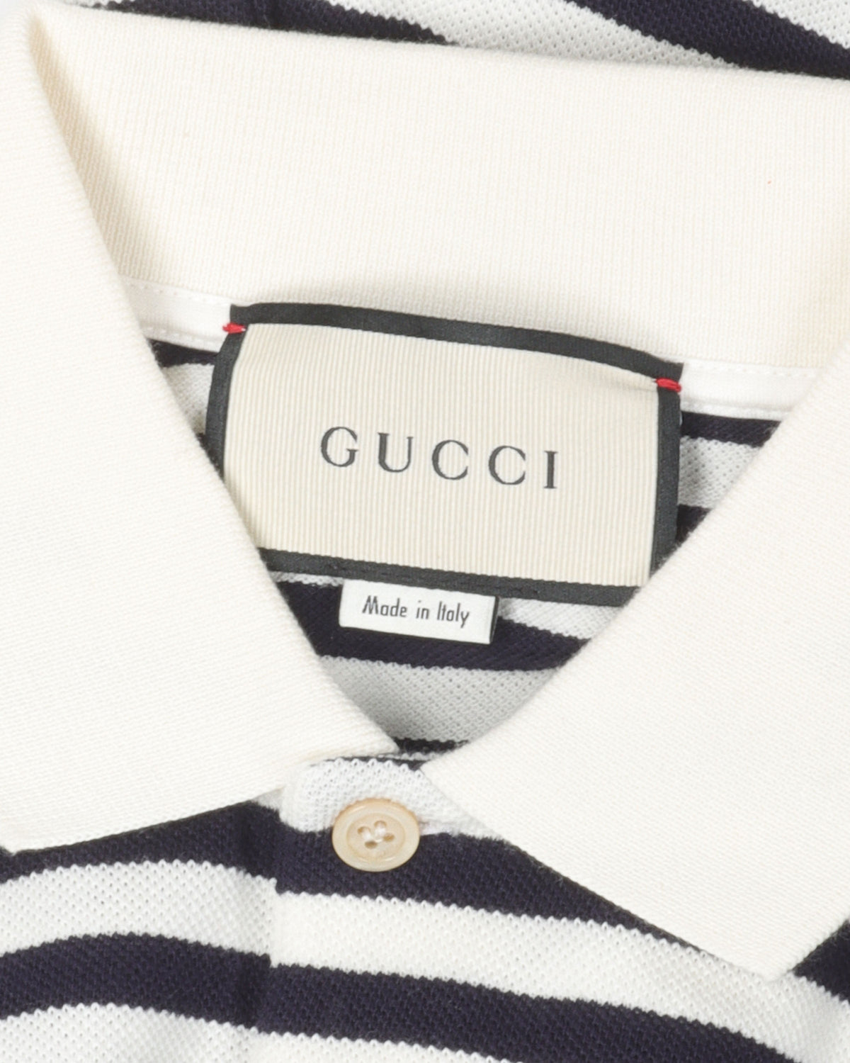 Embroidered Striped Polo Shirt