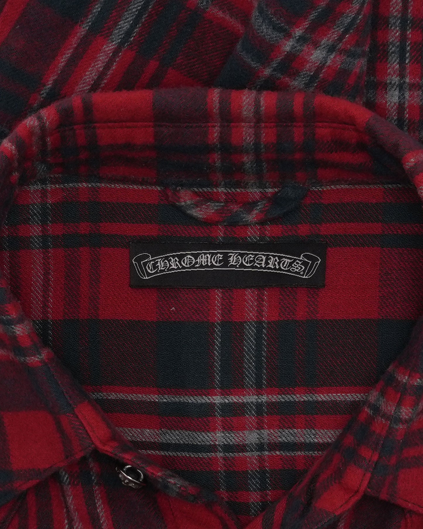 Leather Accent Flannel Shirt