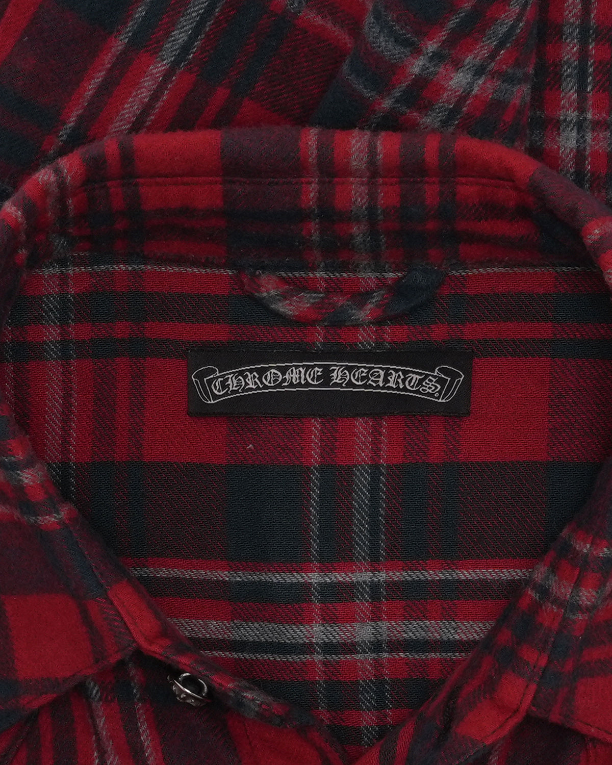 Leather Accent Flannel Shirt