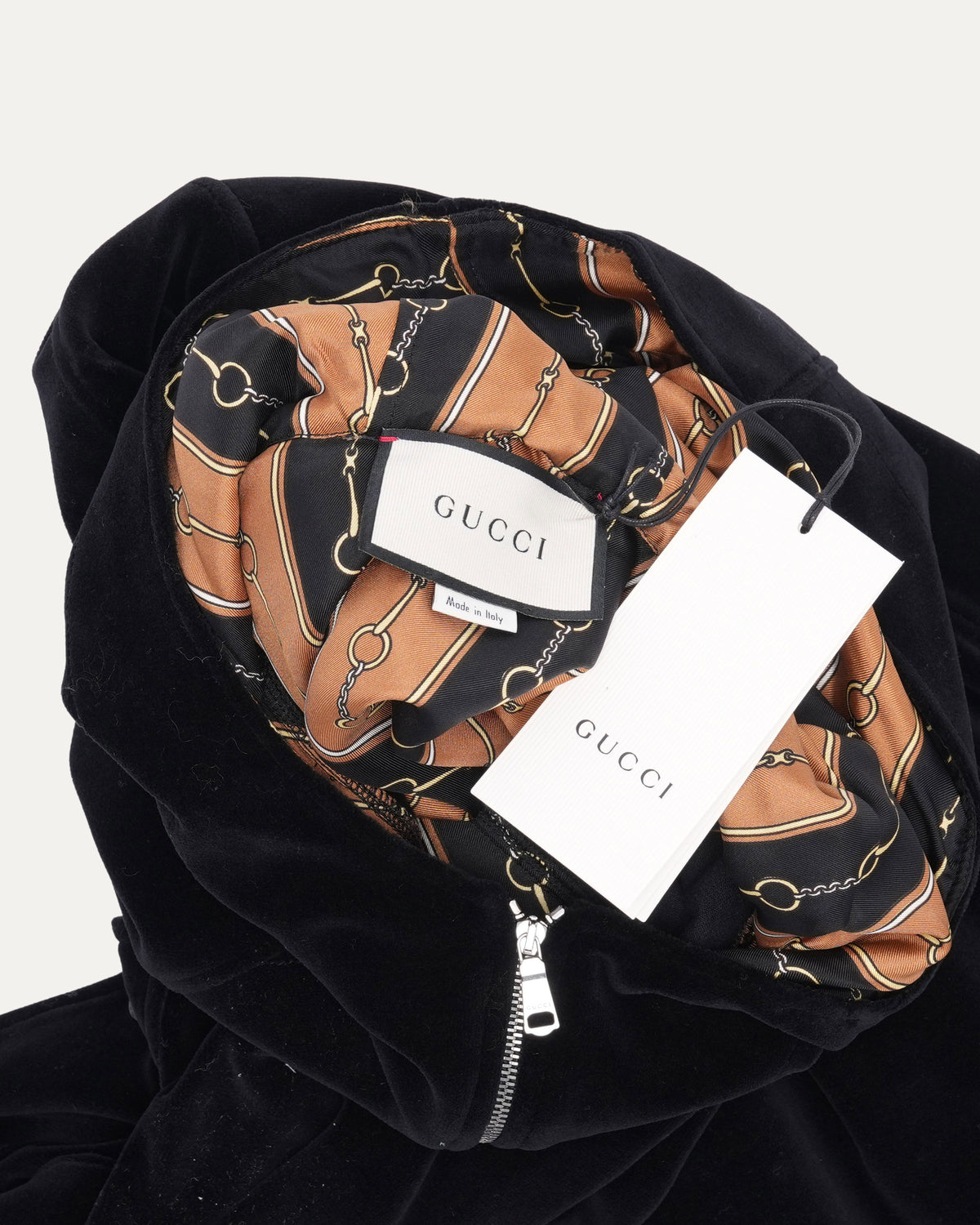Velour Quarter Zip Hoodie