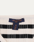 Striped Sequin Knit Crop Top