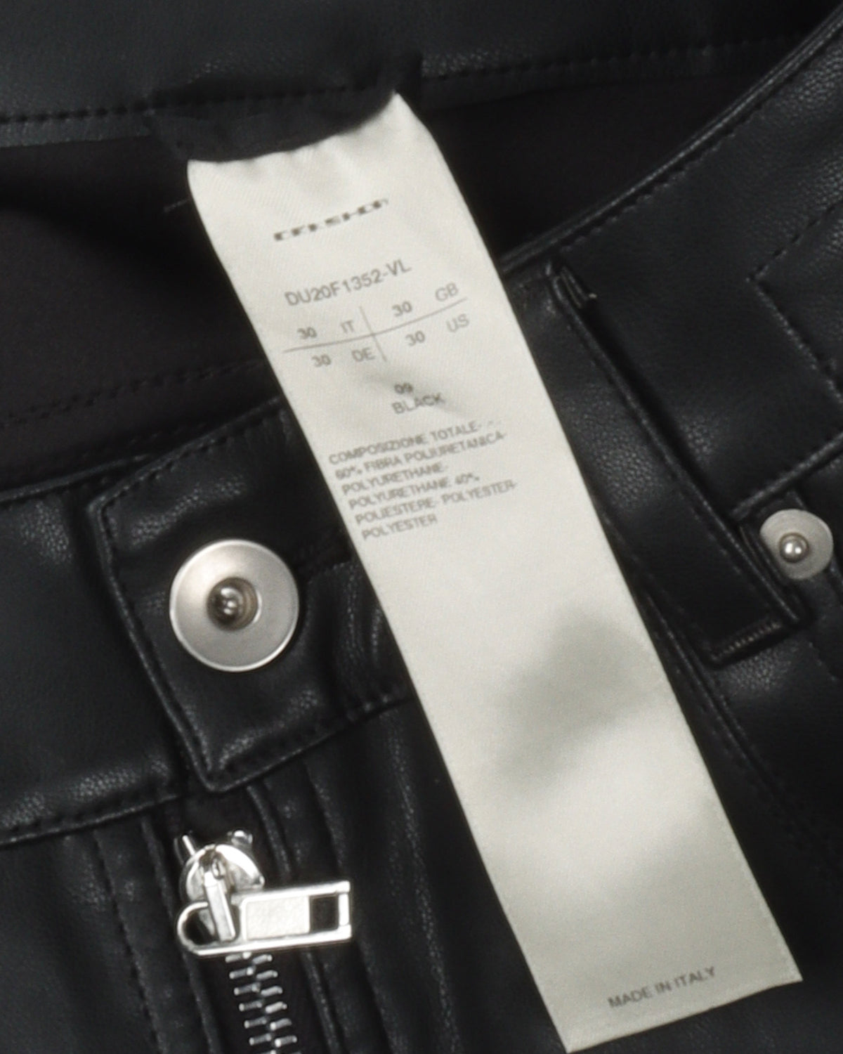 Tyrone Slit Cut Faux Leather Pants