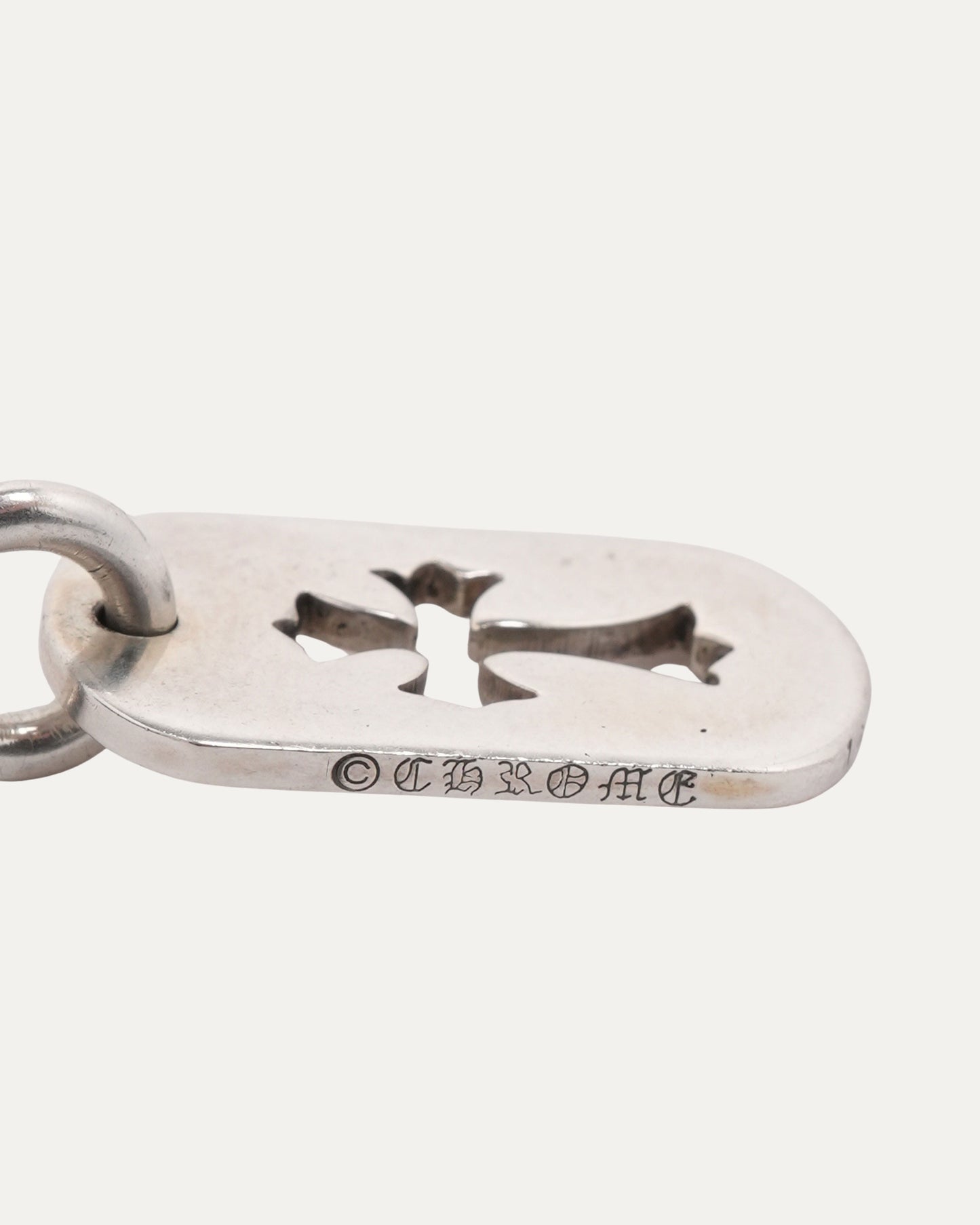 Small Cut Out Cross Dog Tag Pendant