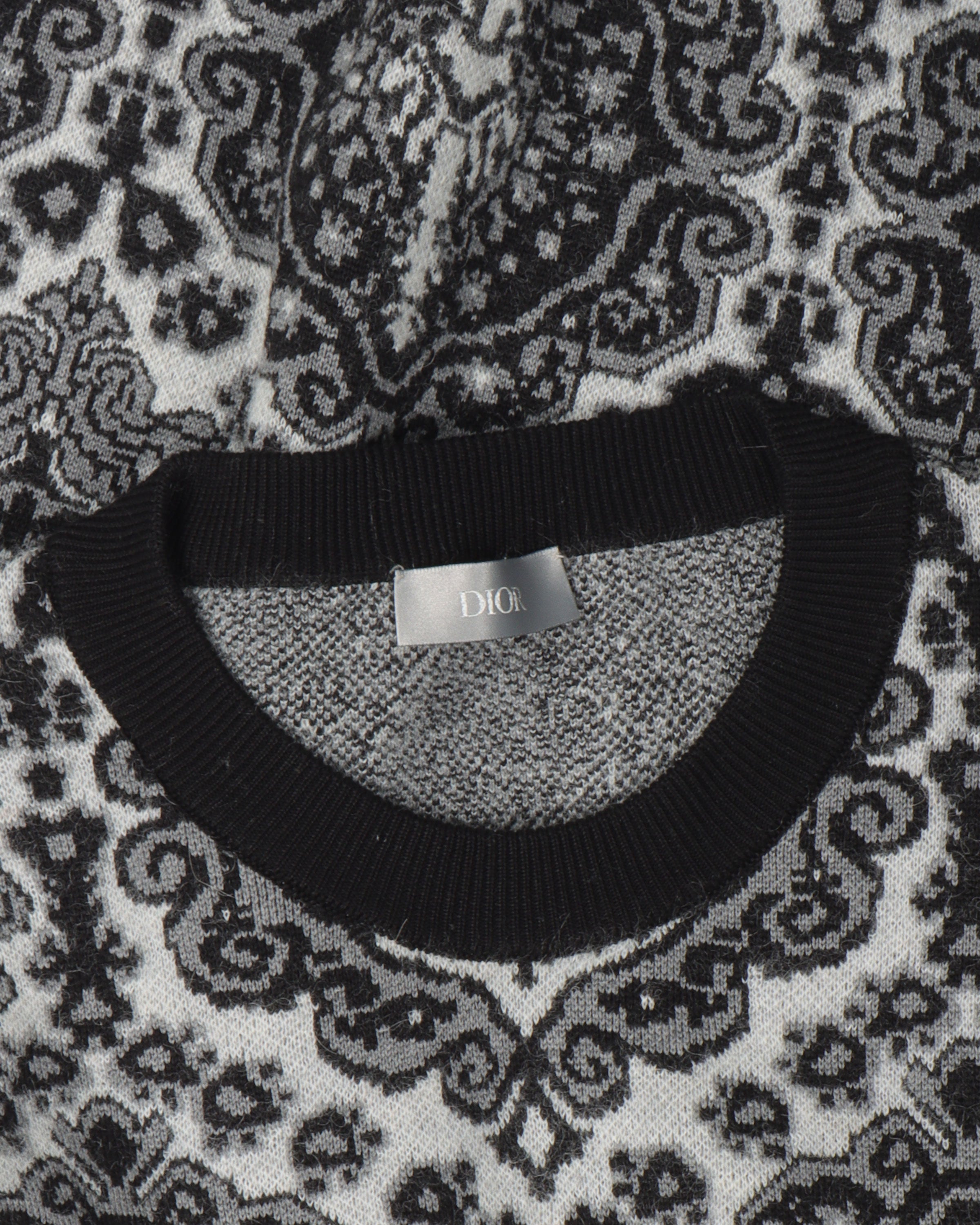 Paisley Intarsia Knit Sweater