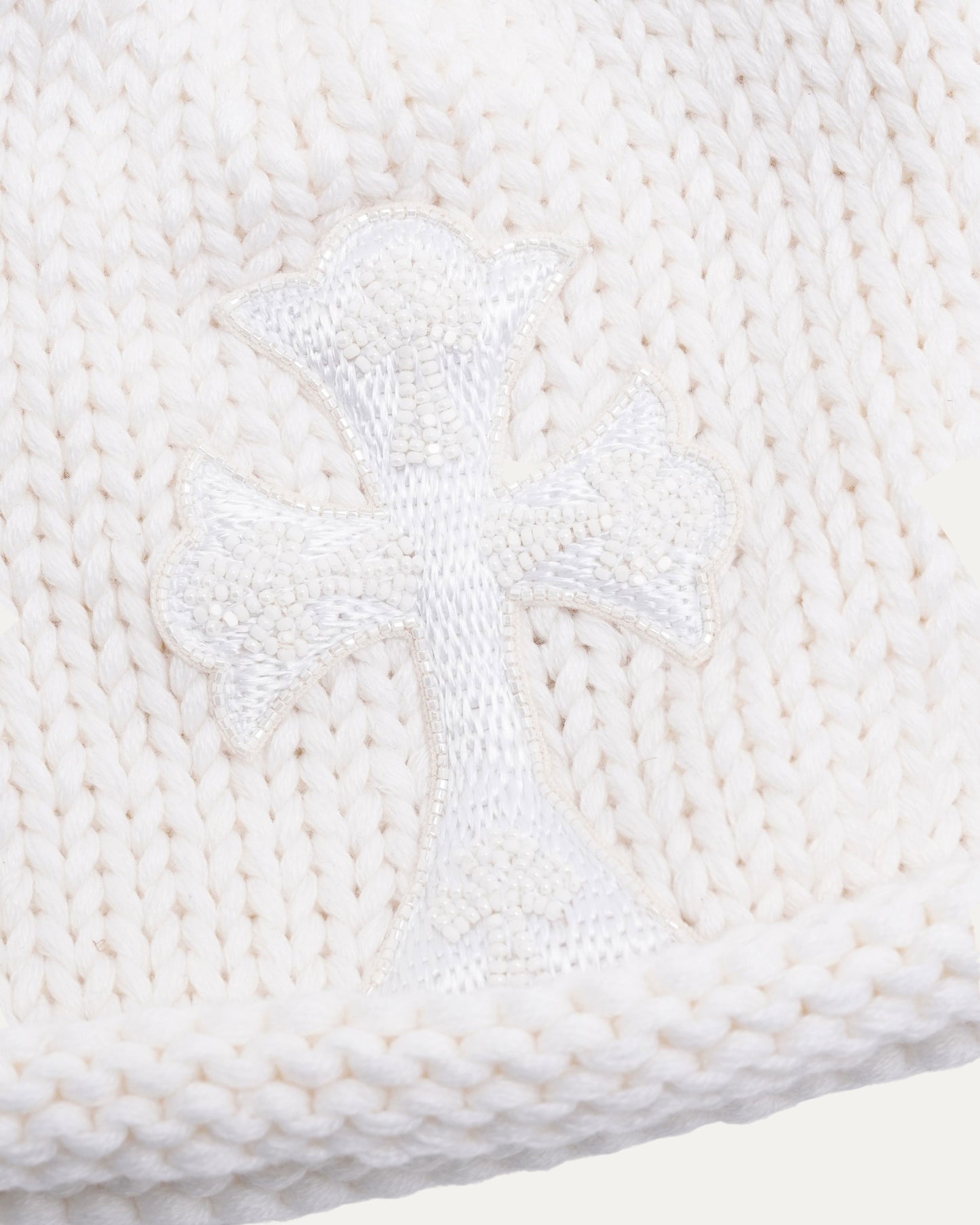 Beaded Cross Beanie
