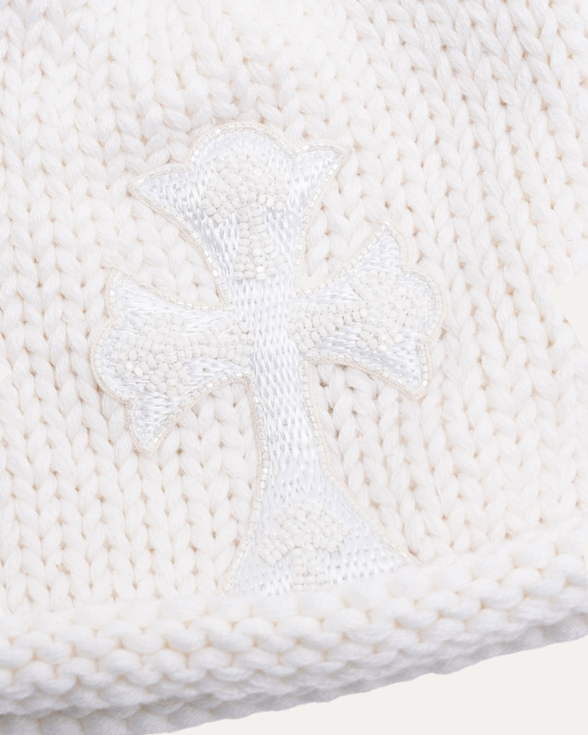 Beaded Cross Beanie