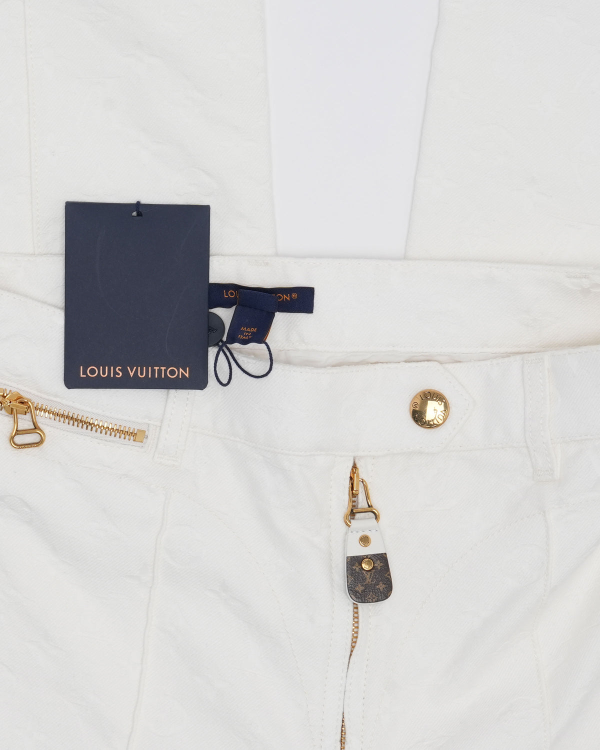 Pleated Monogram Canvas Pants