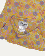 Sleeveless Floral Blouse
