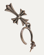 Hoop Earring with Cross