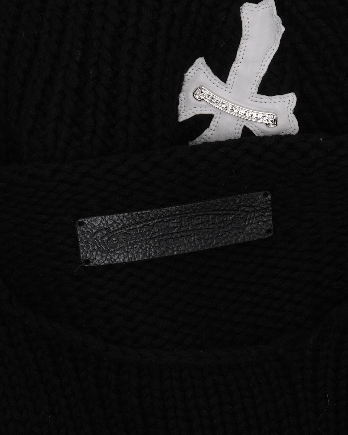 Cross Patch Cashmere Sweater