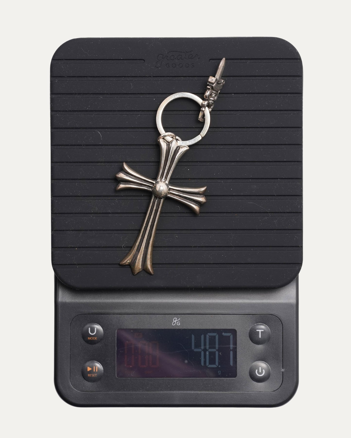 Large Cross and Dagger Keychain