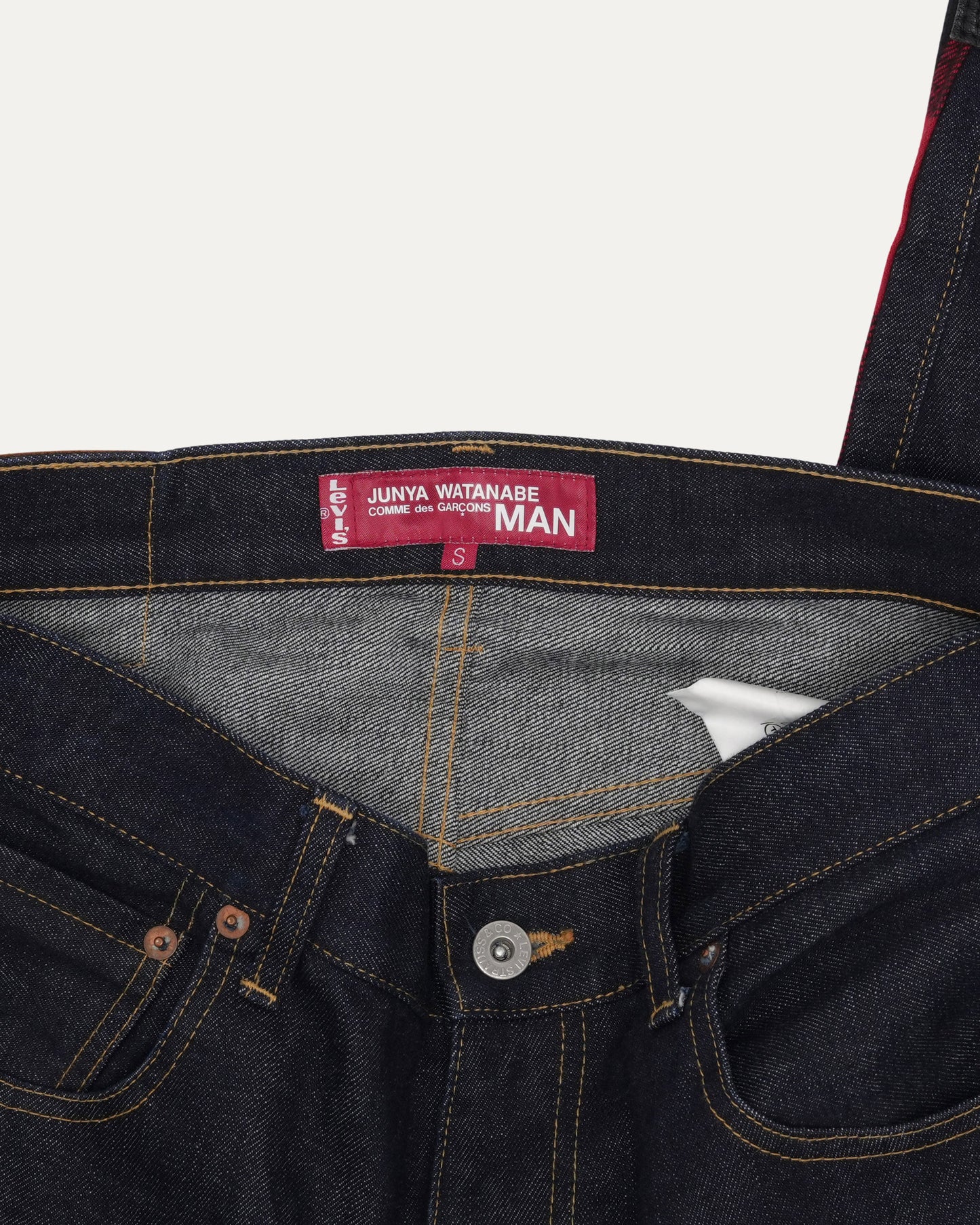 Levi's Comme des Garçons Patchwork Wool Double Knee Jeans