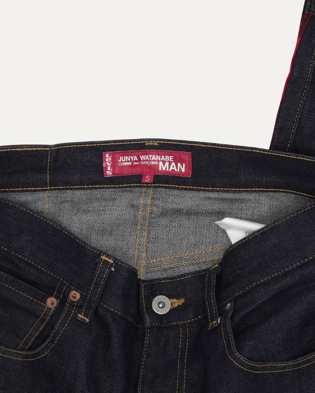 Levi's Comme des Garçons Patchwork Wool Double Knee Jeans