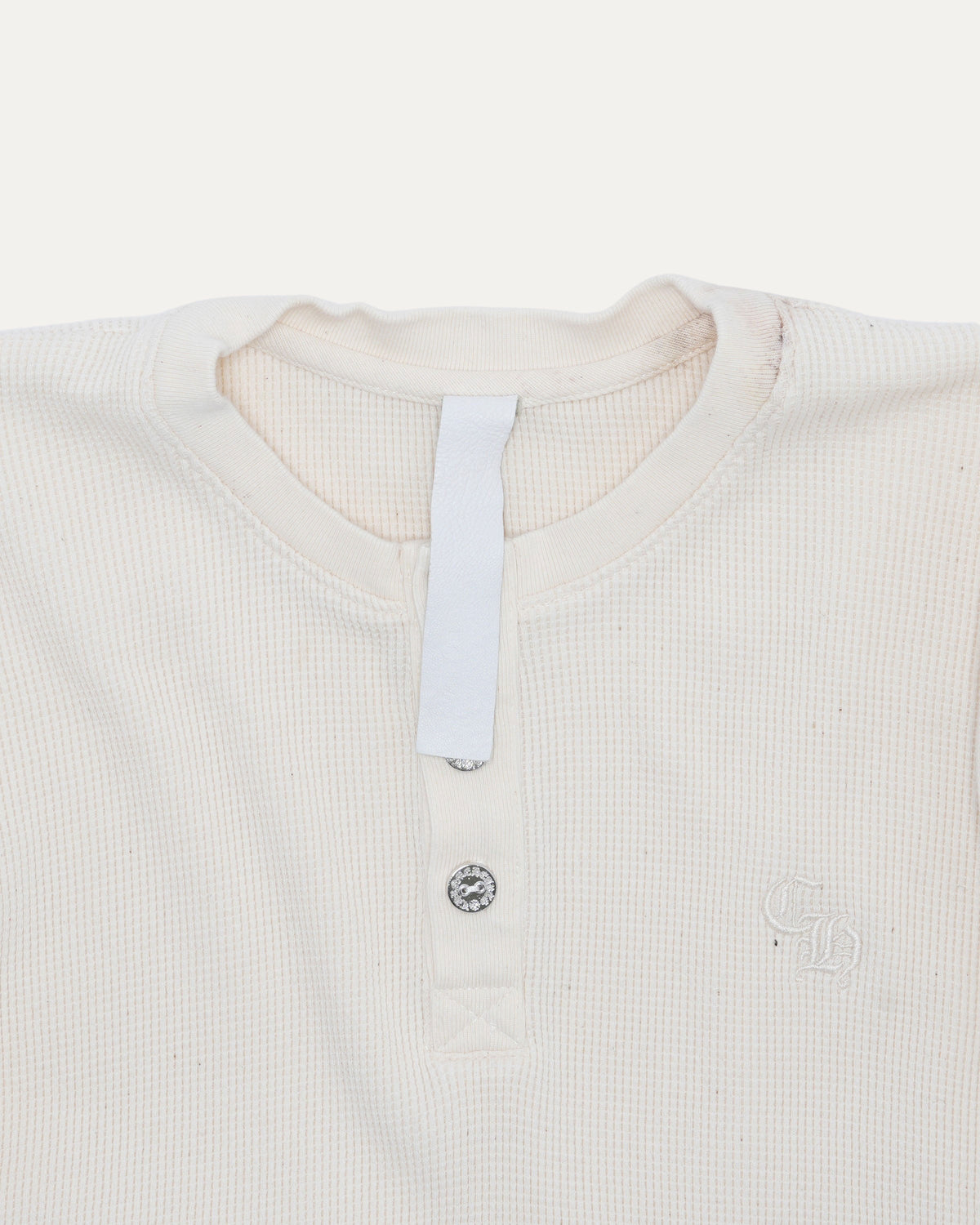 Embroidered Henley Thermal