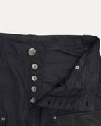 Nylon Leather Double Knee Shorts