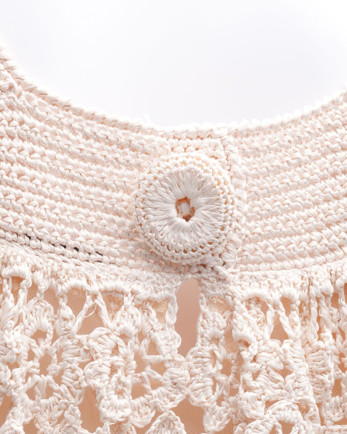 Crochet Babydoll Mini Dress
