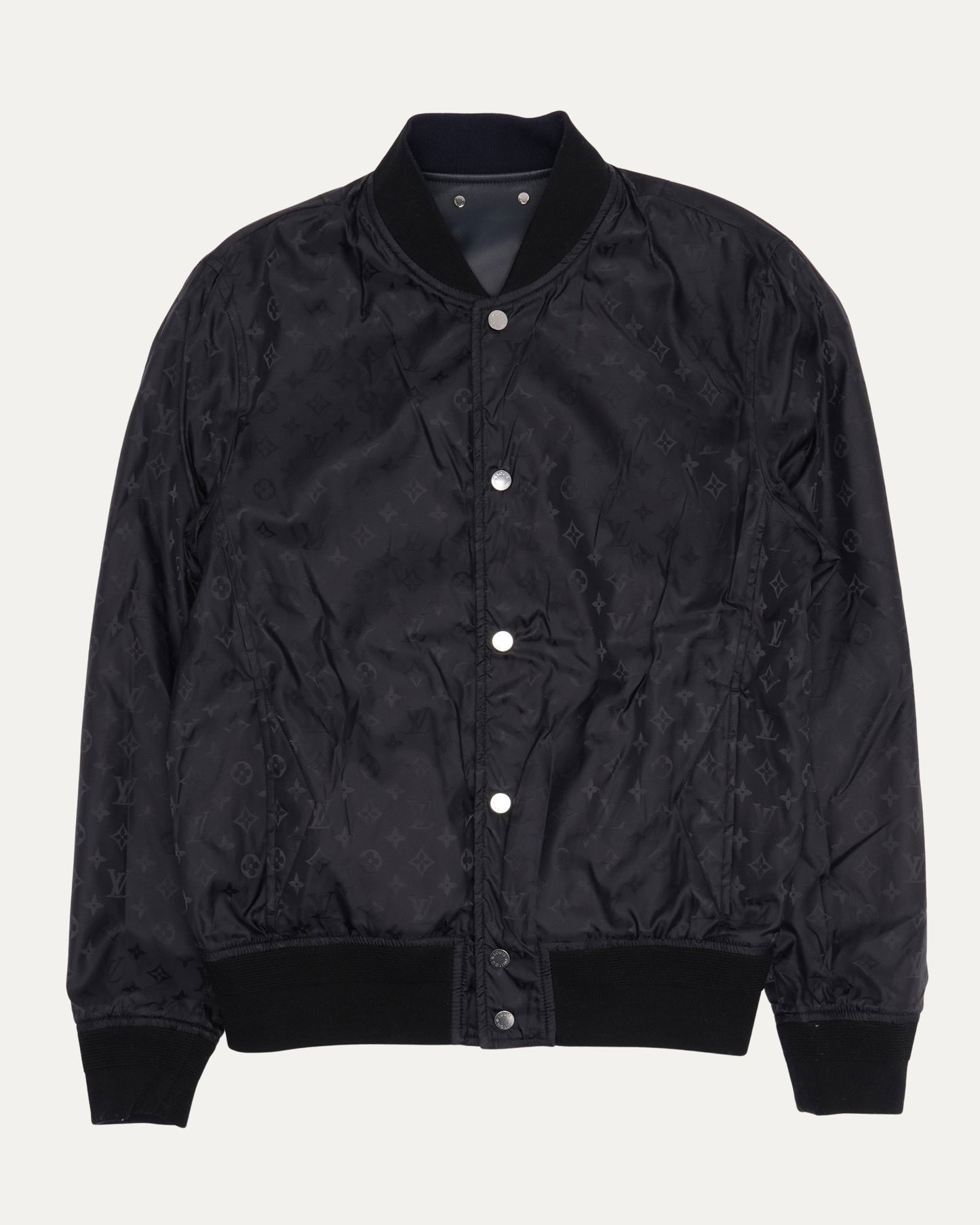 Monogram Reversible Leather Varsity Jacket