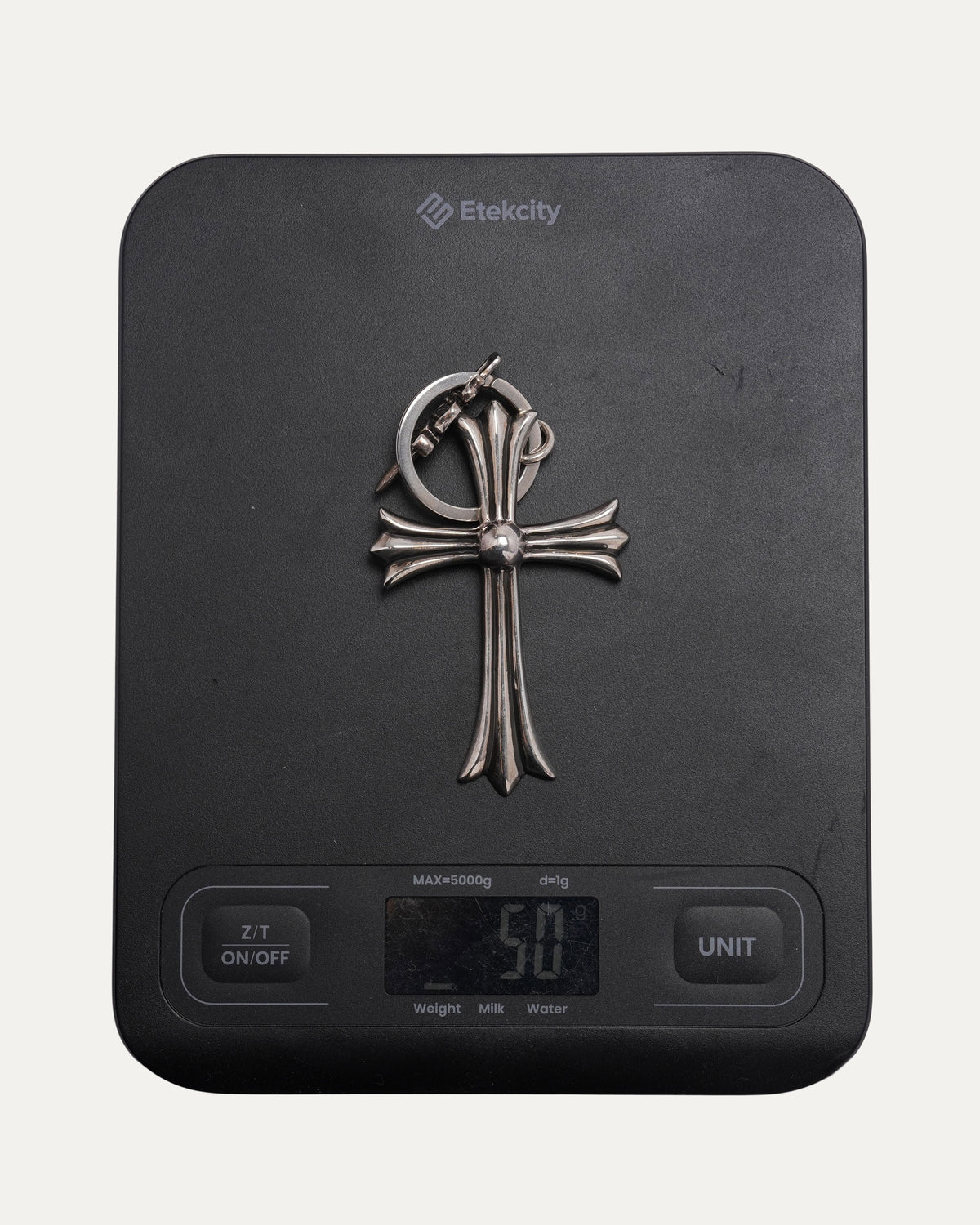 Large Cross and Dagger Keychain