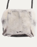 Fleur Embellished Fur Leather Messenger Bag