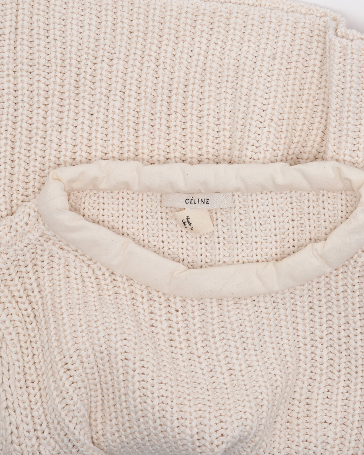 Contrast Collar Fisherman Sweater
