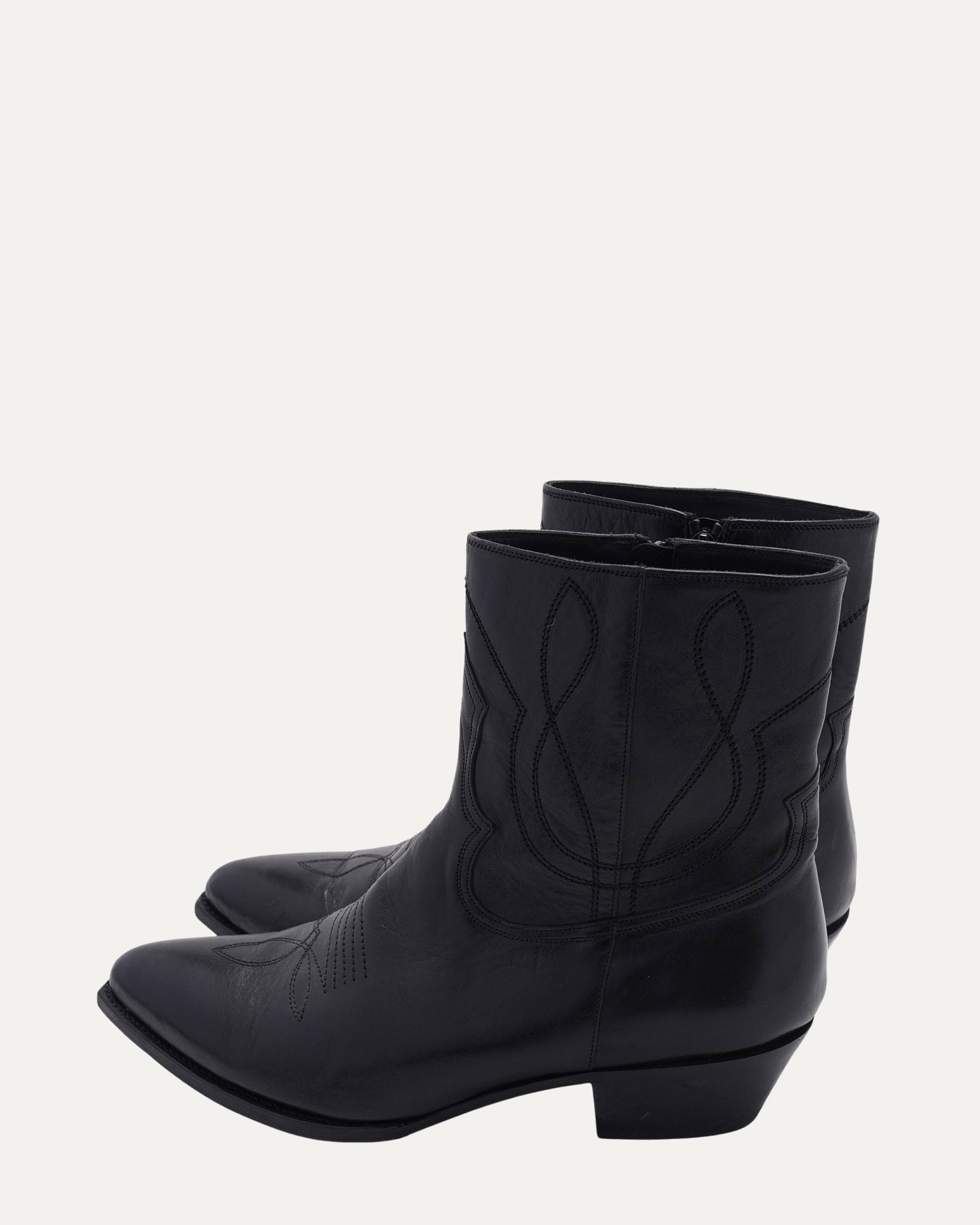 Zip Up Cowboy Boots
