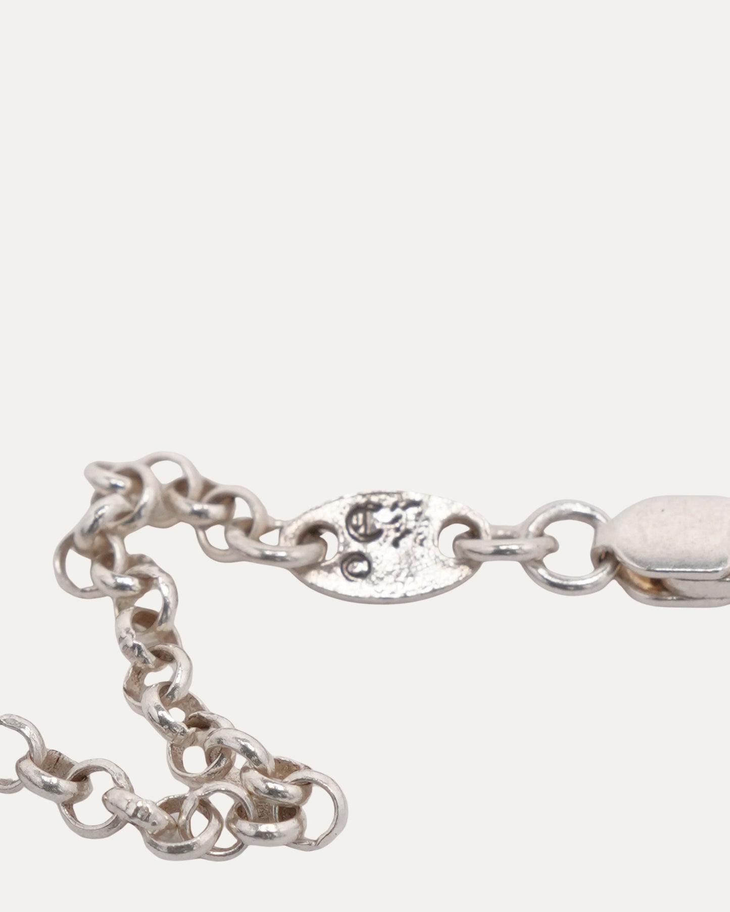 Safety Pin Necklace w/ Baby Fat Pendant