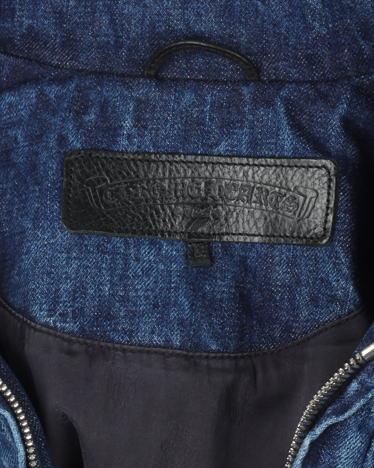 Cotton Lined Zip Up Denim Jacket