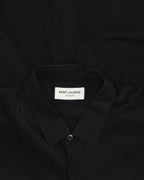 Hidden Placket Silk Blend Shirt