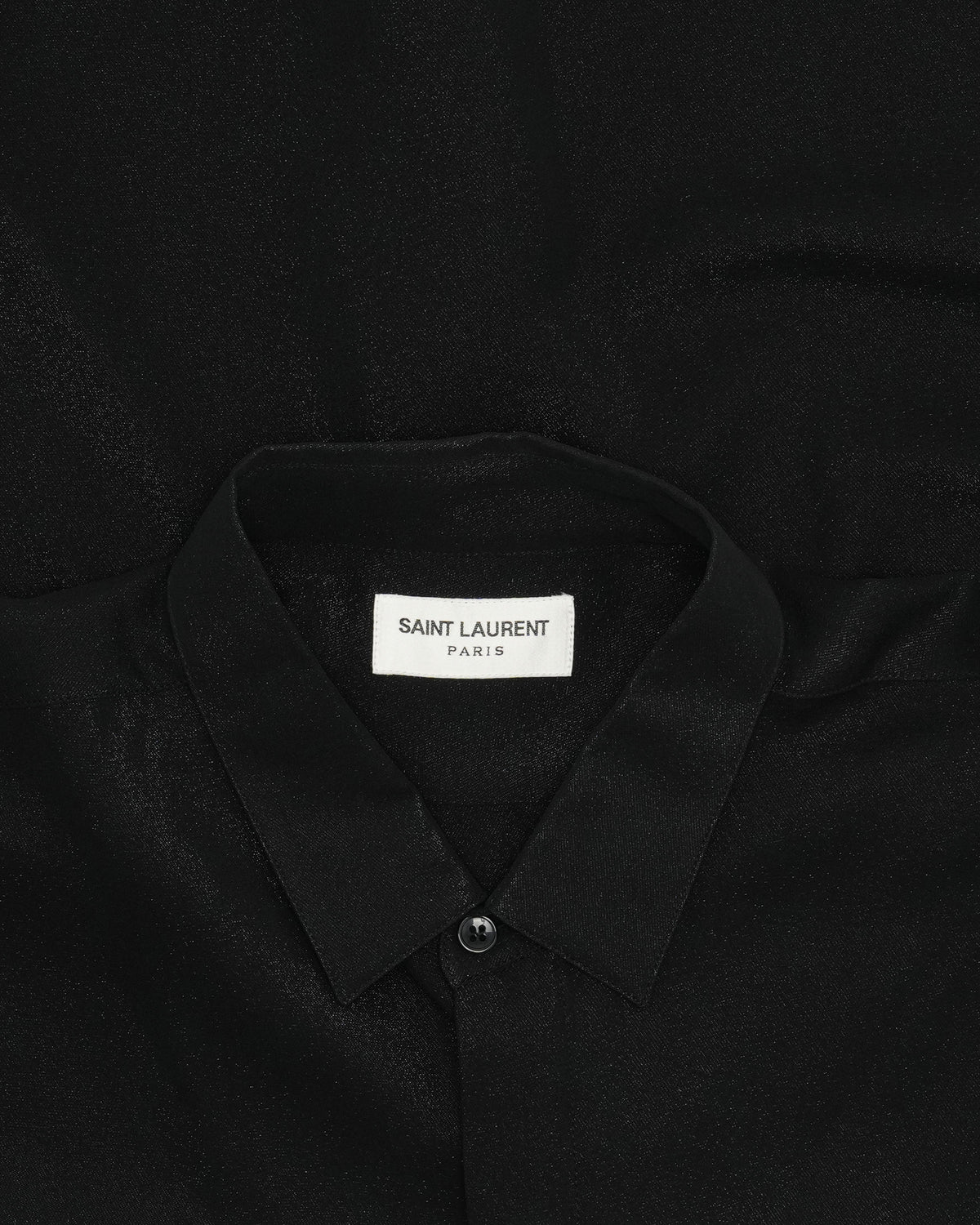 Hidden Placket Silk Blend Shirt