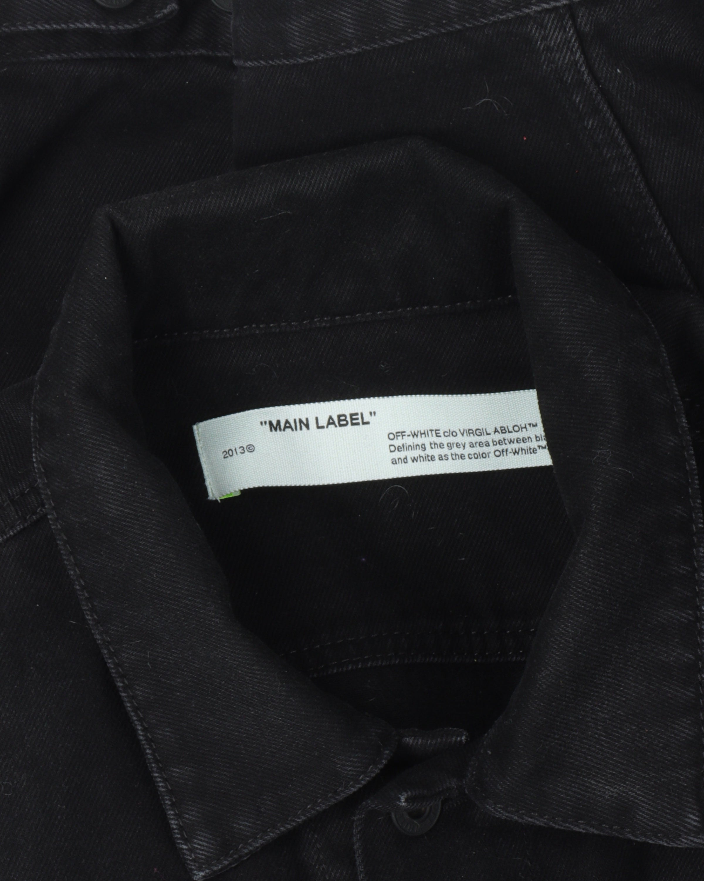 Tape Logo Denim Jacket