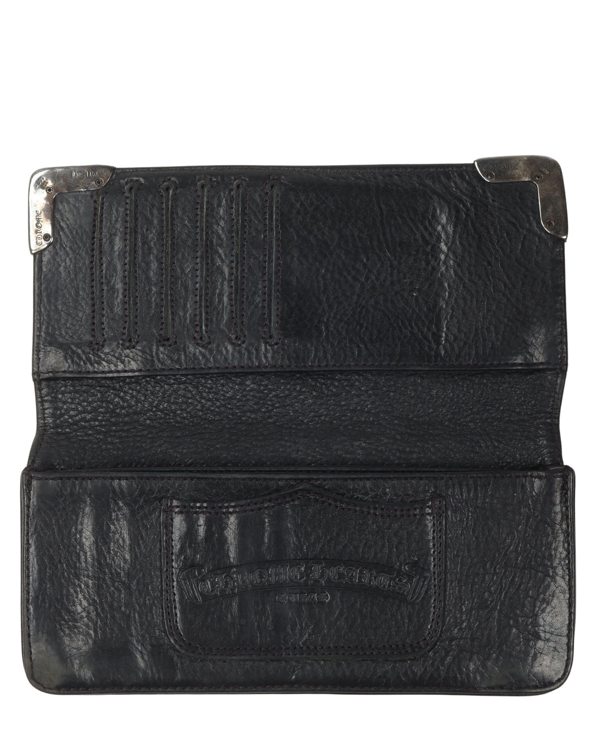 Rectangular Leather Bi-Fold Wallet