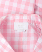 Plaid Gingham Trench Coat