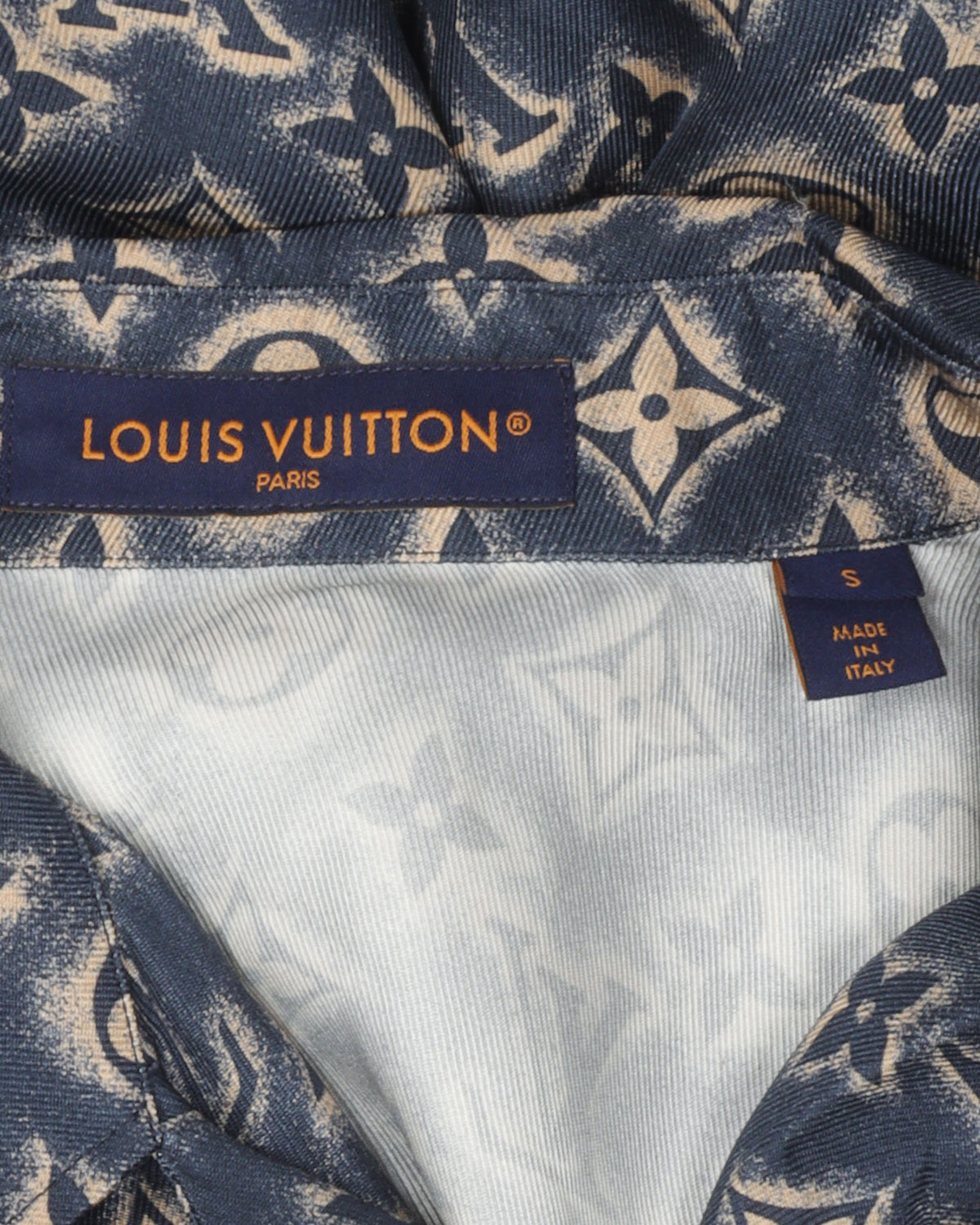 Camp Collar Monogram Silk Shirt