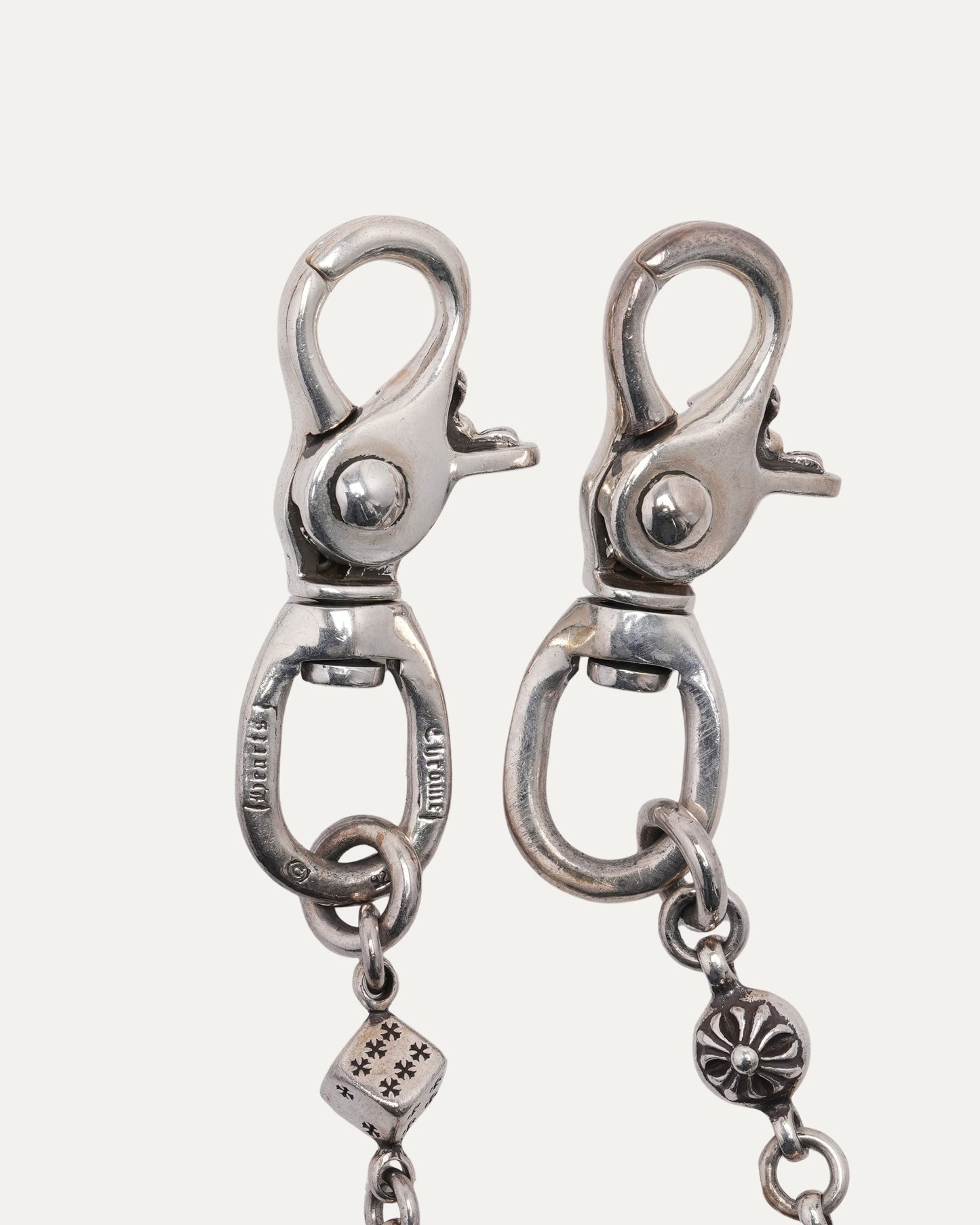 Dice and Plus Ball Wallet Chain