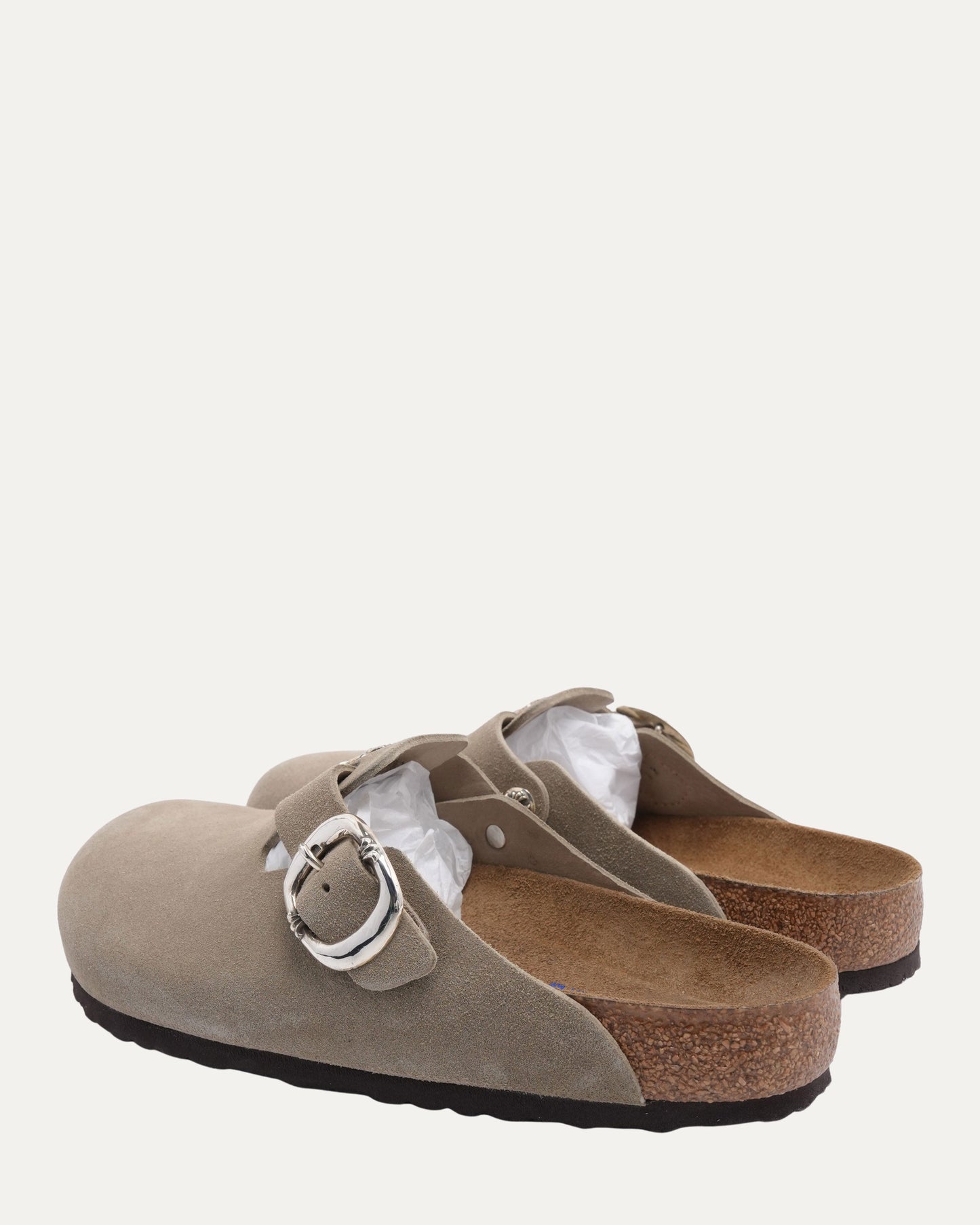 Dagger Embellished Birkenstock Boston Suede Mule