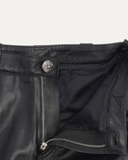 Fleur Knee Leather Carpenter Pants