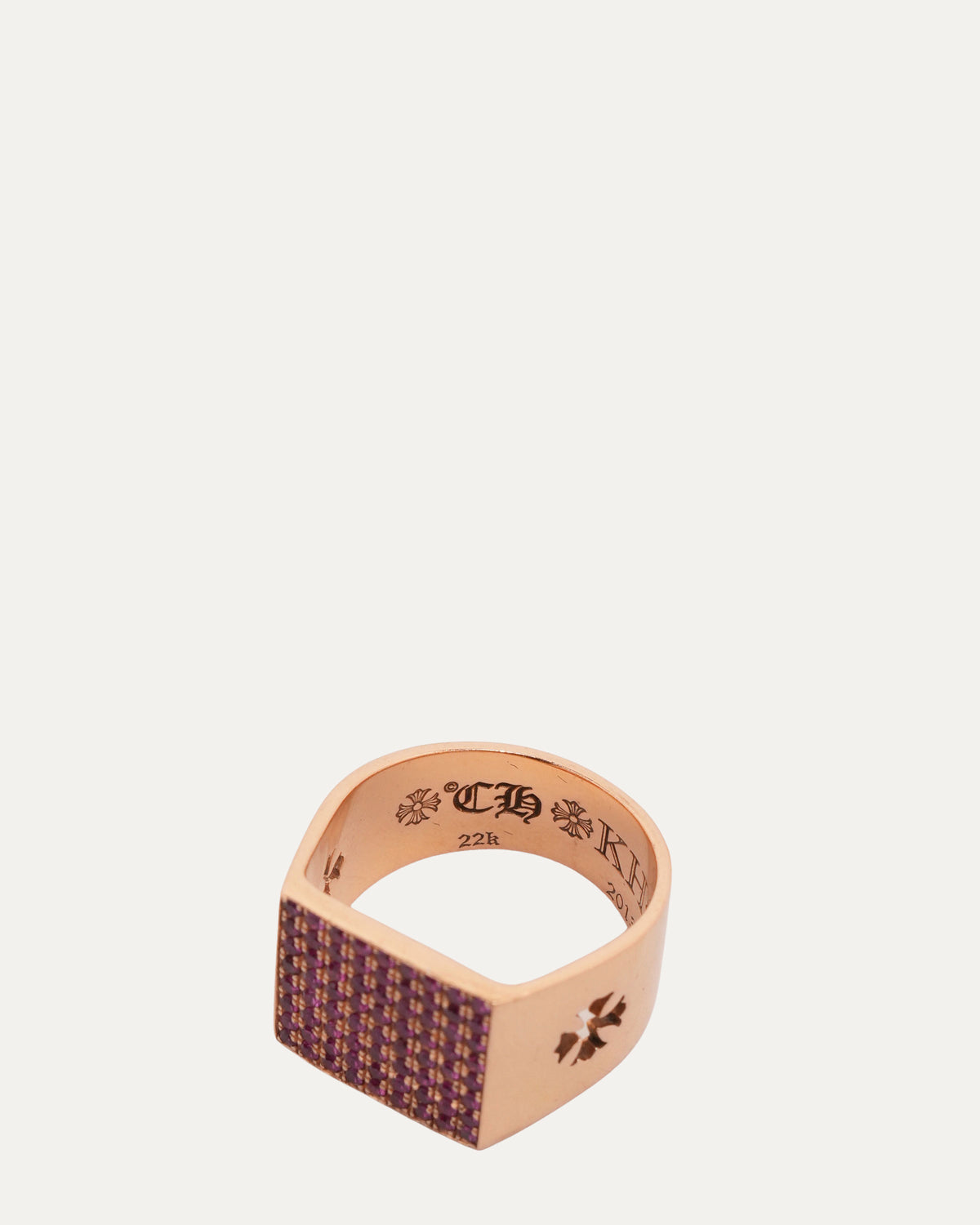 Gold & Ruby Cigar Band Ring