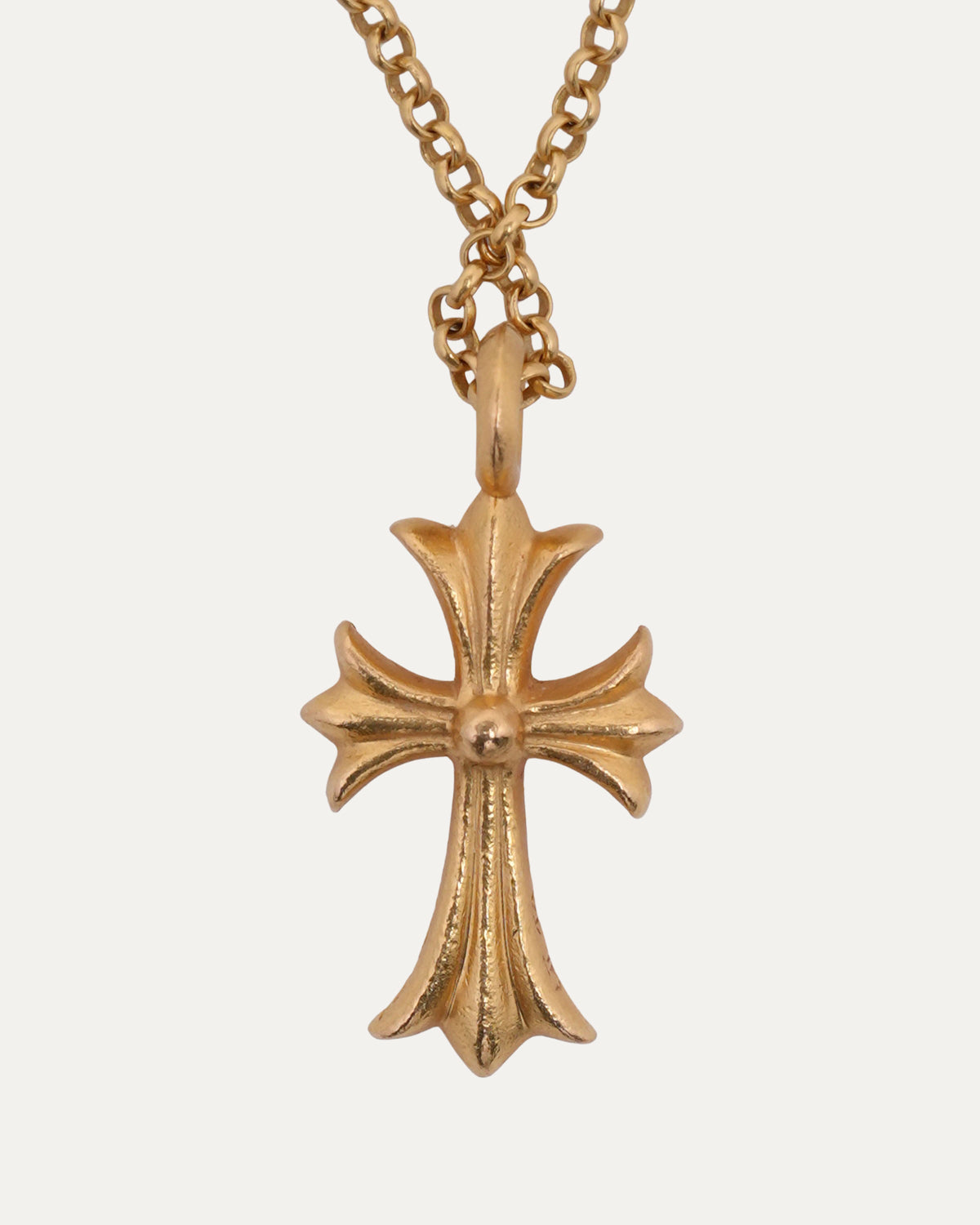 Gold Diamond Tiny Fat on Roll Chain