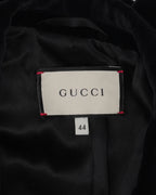 Velvet One Button Blazer