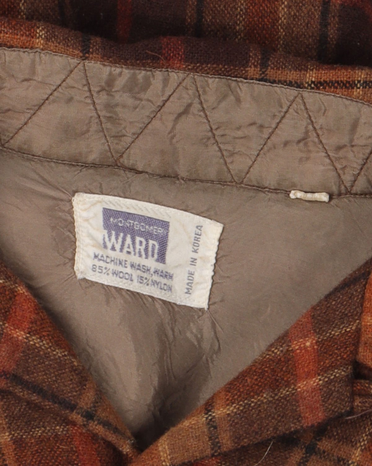 Montgomery Ward Wool Blend Flannel Shirt