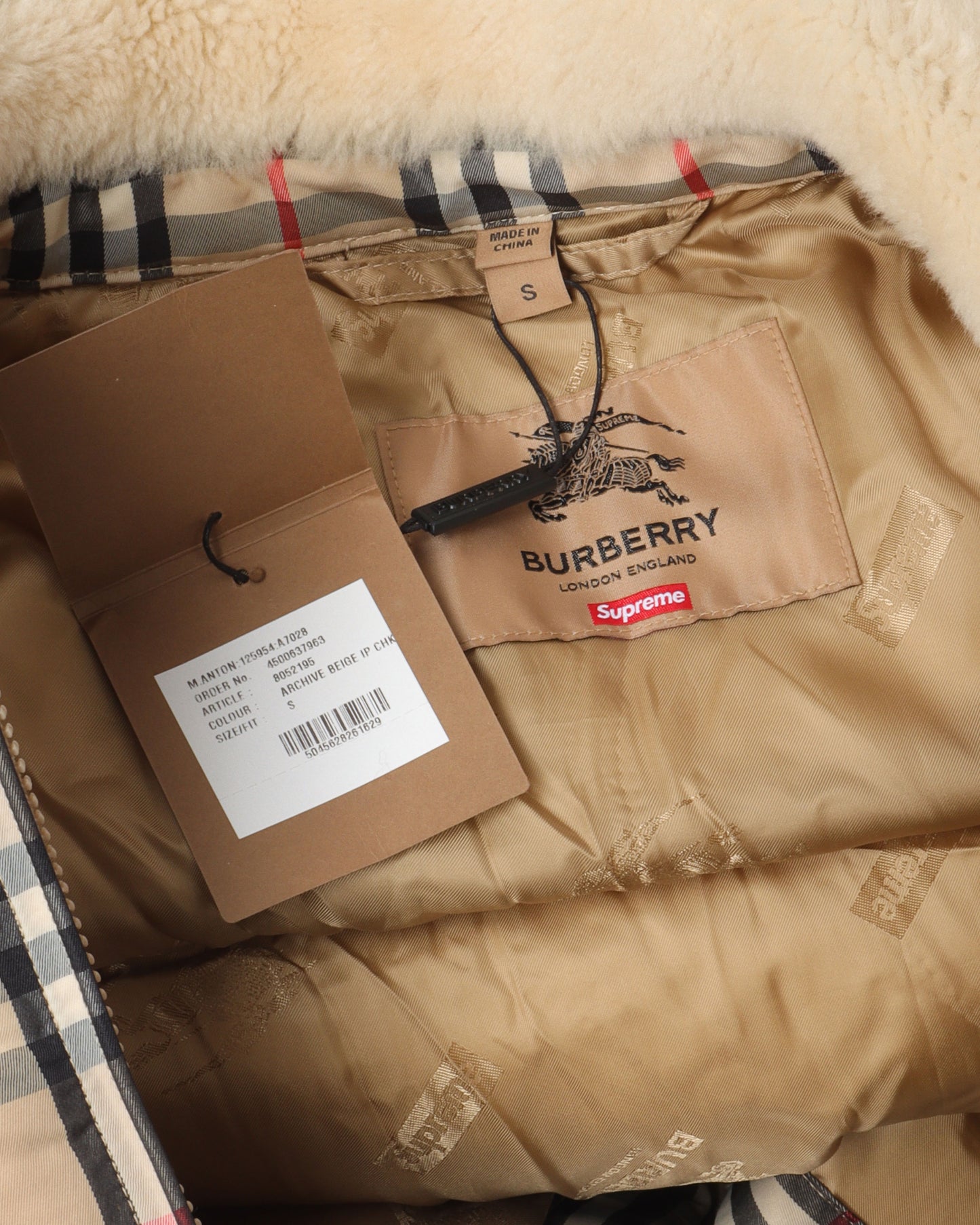 Burberry Plaid Puffer Jacket