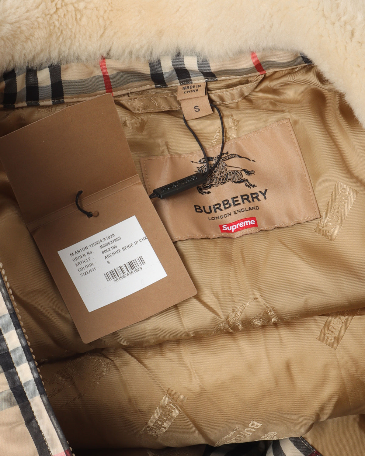 Burberry Plaid Puffer Jacket