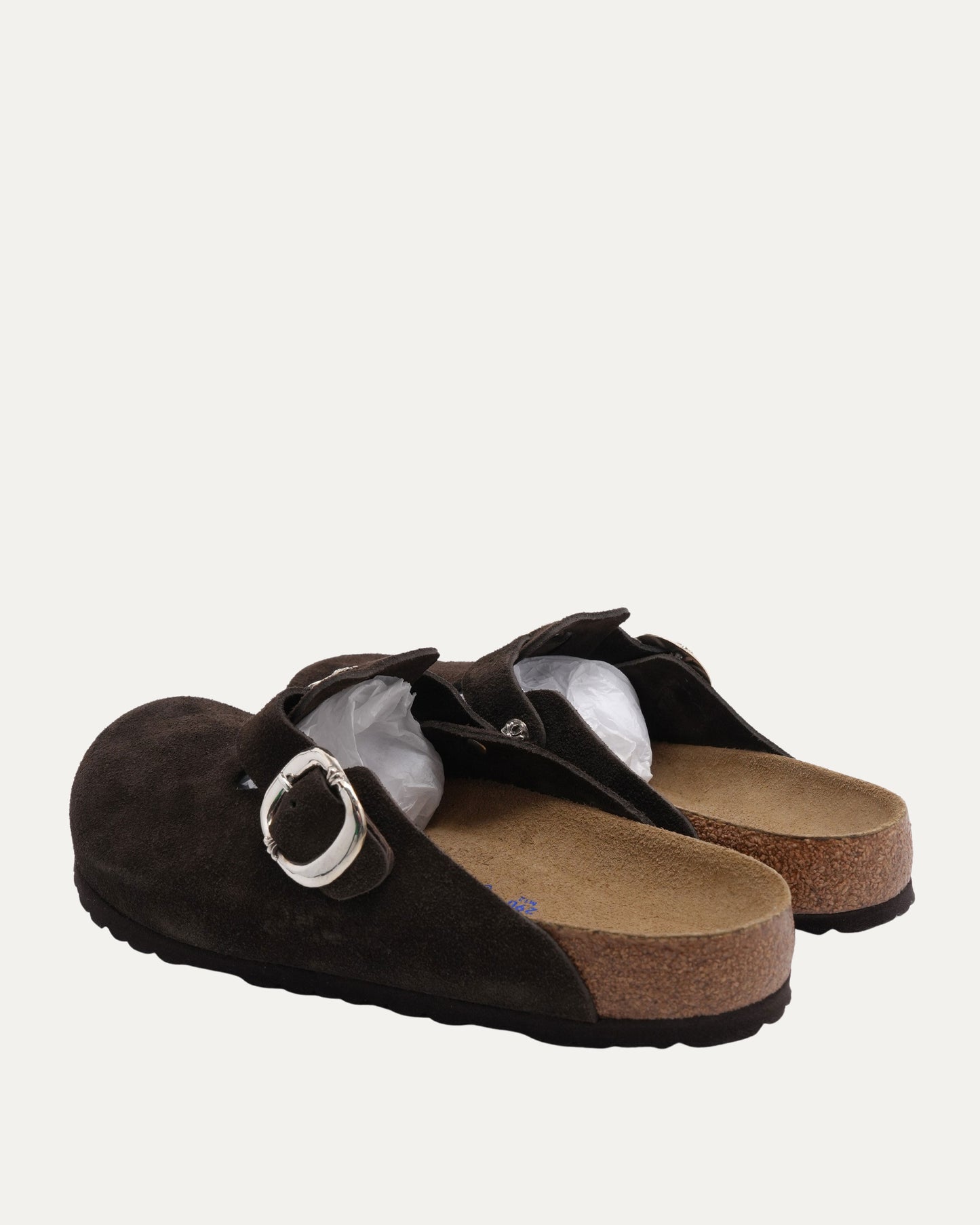 Dagger Embellished Birkenstock Boston Suede Mule