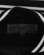 Cashmere and Leather Varsity Chicken Jacket